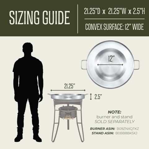 Concord stainless steel construction ensures lasting durability.