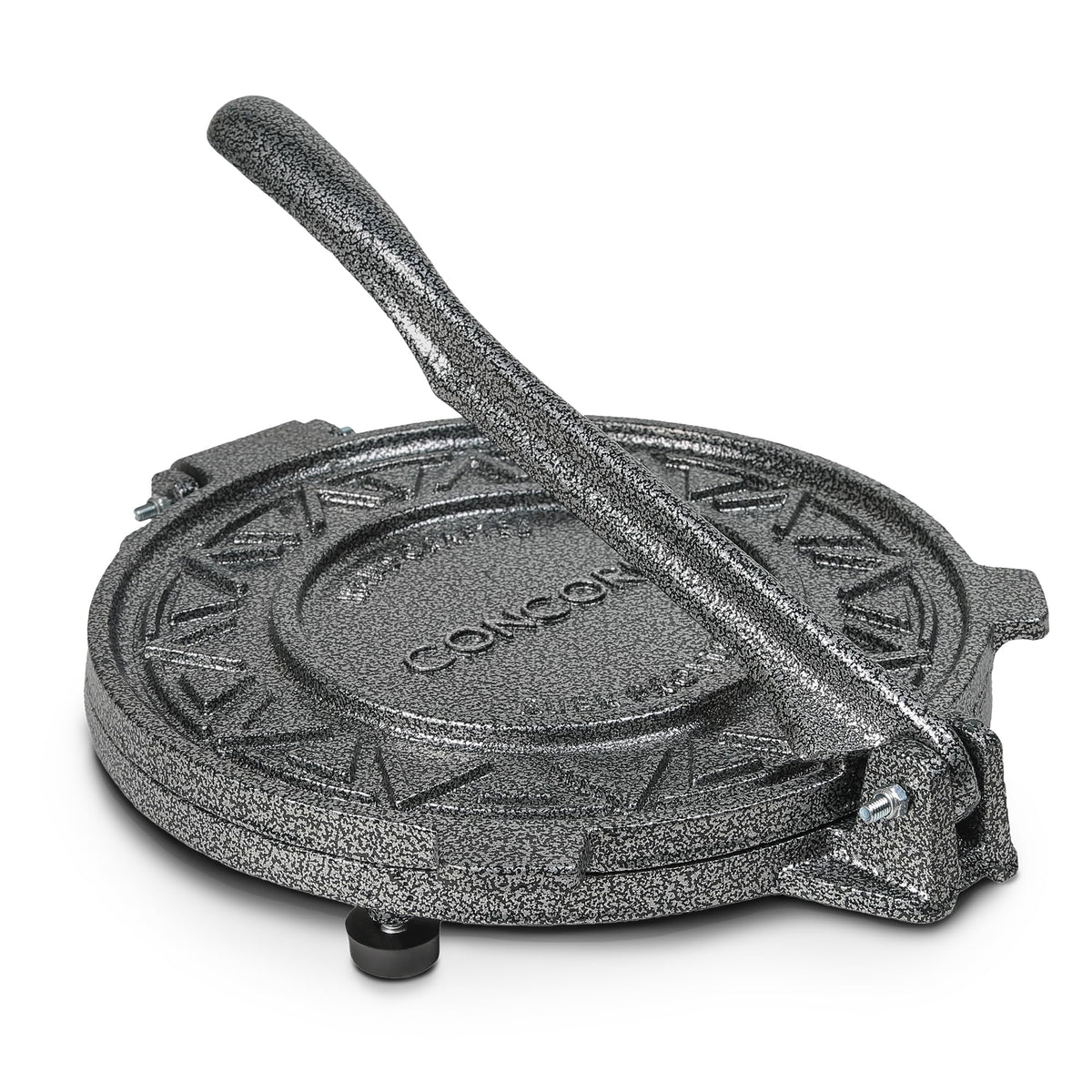 Concord tortilla press 10in Version 2.0 shows durable cast iron for even tortillas