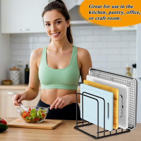 Coneyaro keeps dishes easily accessible on counters or inside cabinets when not in use.