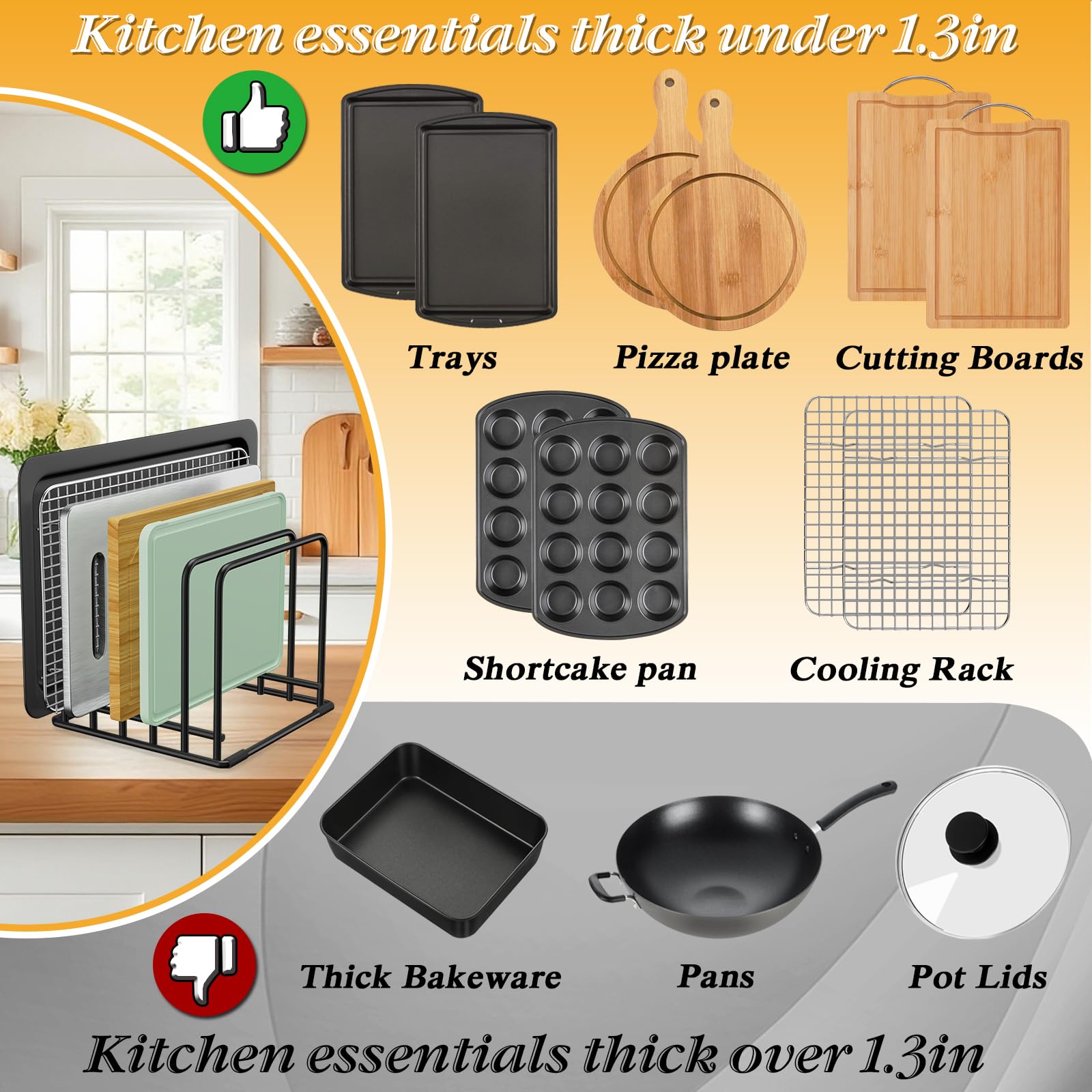 Coneyaro rust-resistant metal construction for lasting durability in moisture-prone kitchens.