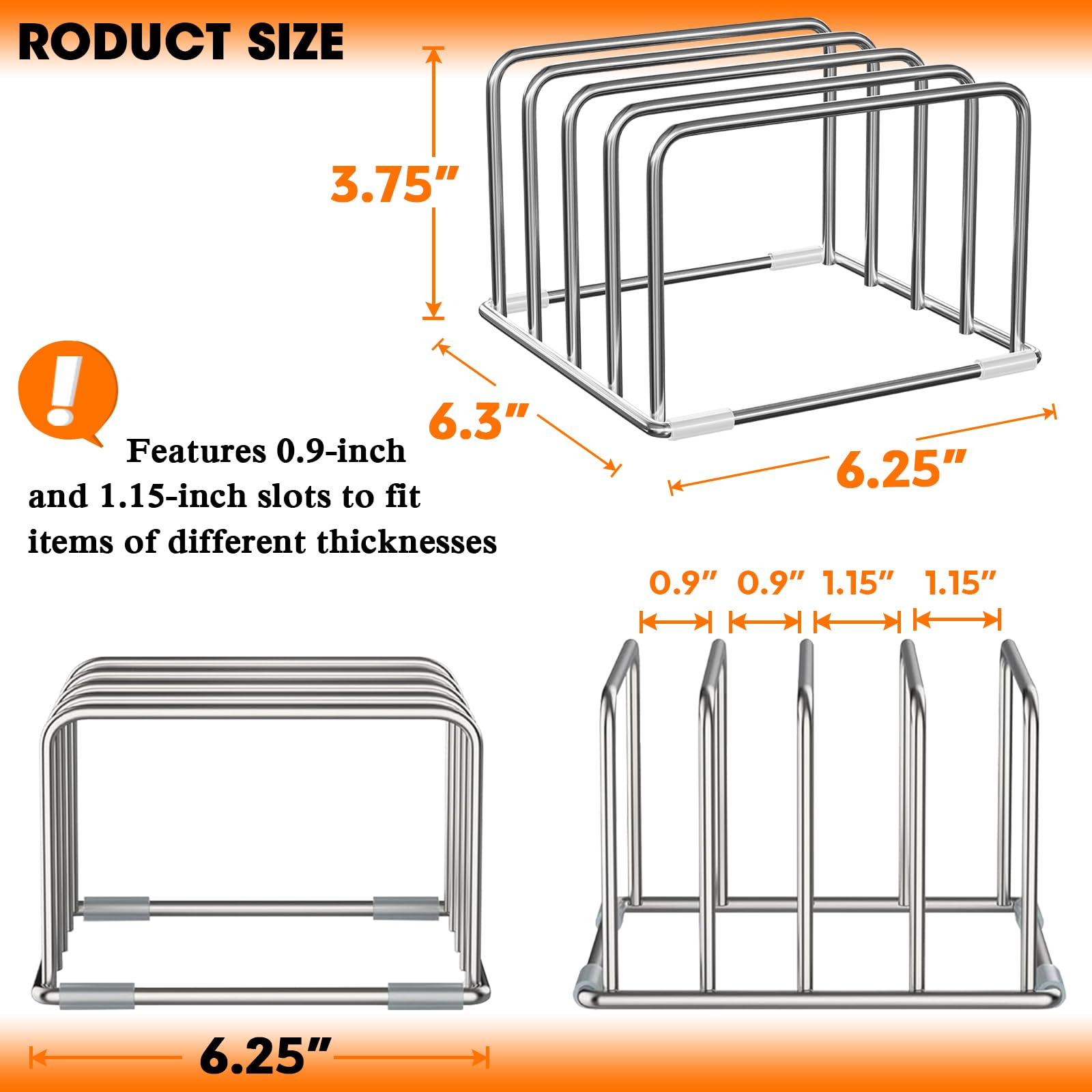 Coneyaro rustproof stainless steel rack designed for kitchen durability.