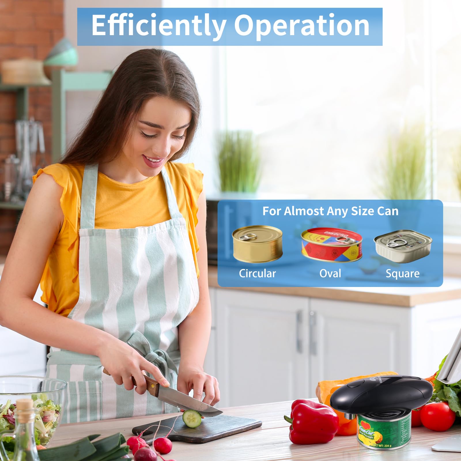 CONFUTURY ergonomic design fits small kitchens and easy gripping.