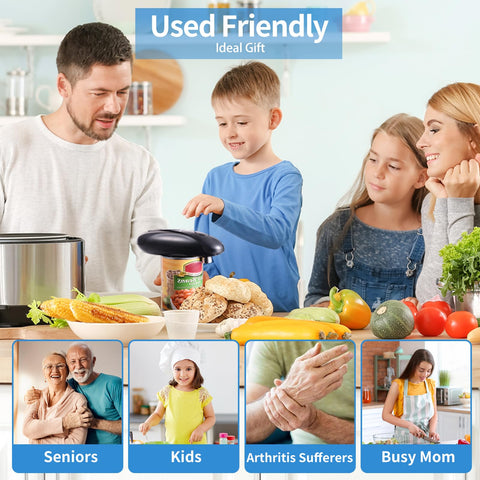 CONFUTURY can opener suits daily kitchen use in homes or travel.