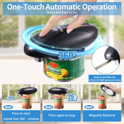 CONFUTURY smooth-edge cutting provides safe, clean can opening.