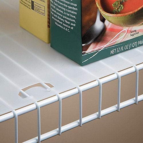 Conimar shelf liner close-up of translucent plastic highlighting durability.