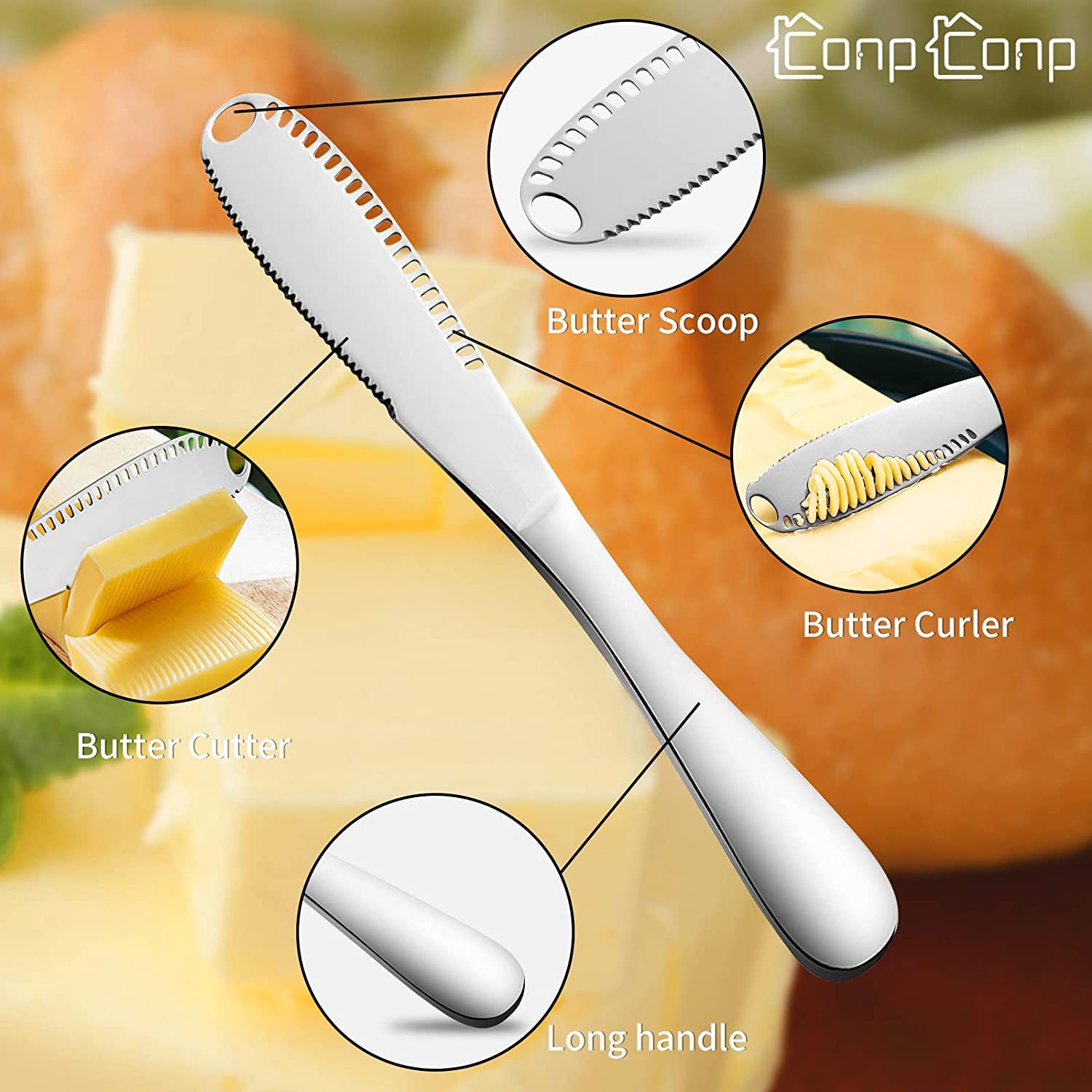 CONPCONP kitchen multiuse tool for breakfast prep.