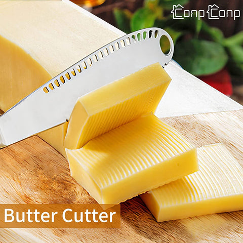 CONPCONP stainless steel butter spreader with durable grip for daily use.