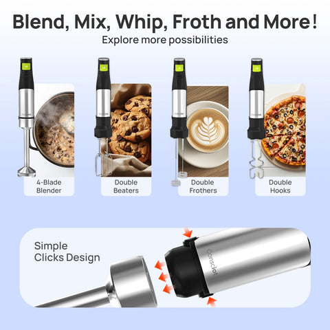 Consciot double frothers deliver creamy foam for coffee beverages.