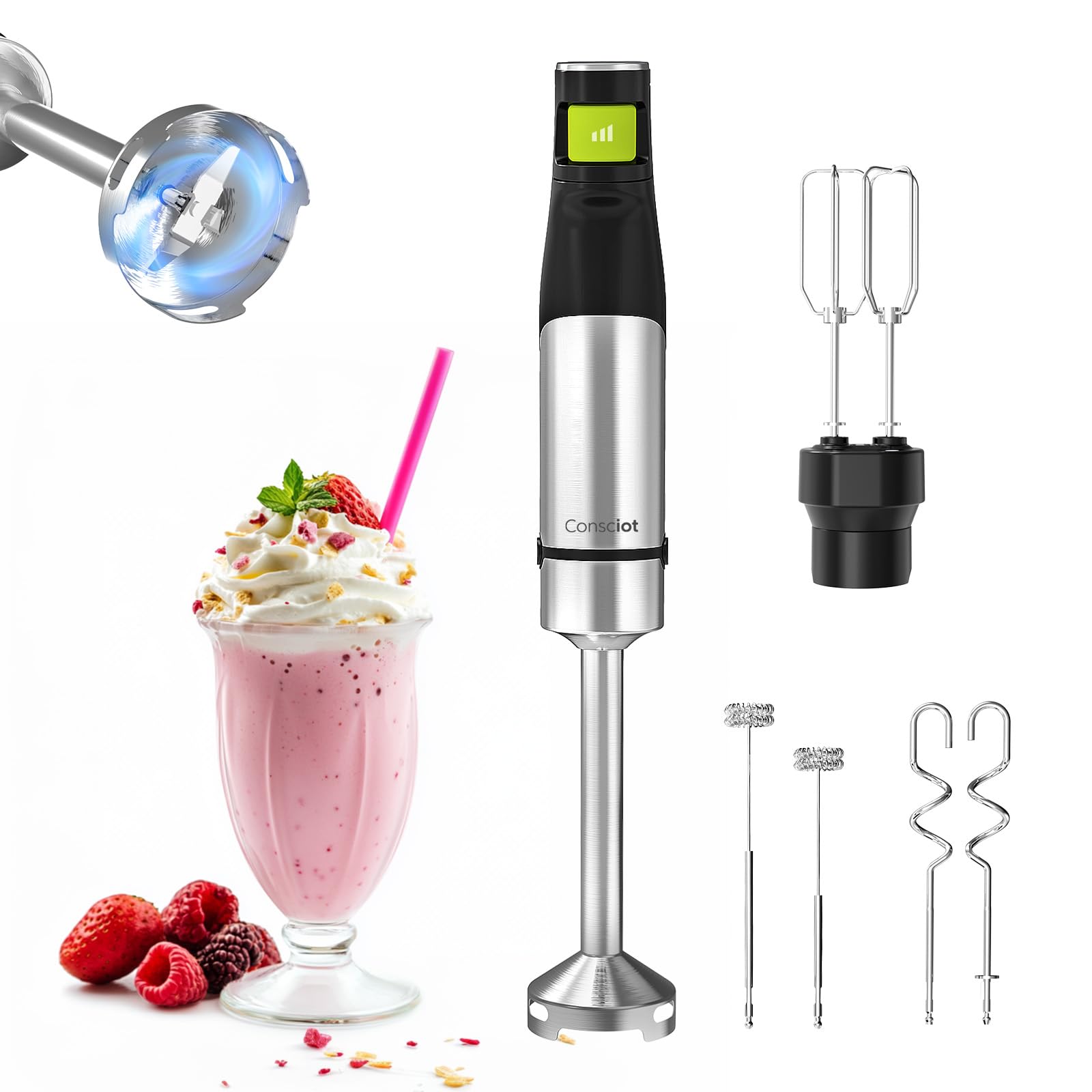 Consciot 4-in-1 full set for versatile blending and emulsifying tasks.