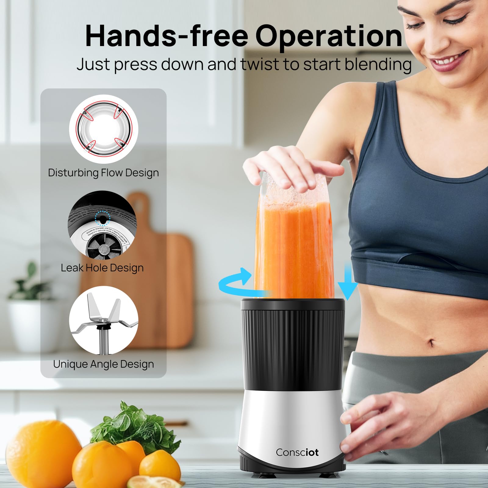 Consciot CB08 24oz cup ready for smoothies and shakes.