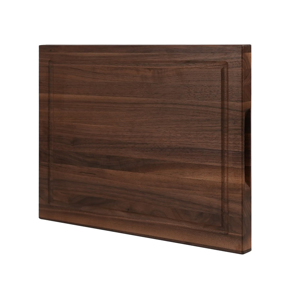 CONSDAN Black Walnut Cutting Board front view highlights durable USA-grown hardwood.