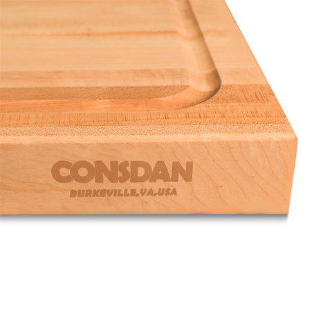 Close-up of maple grain and durable finish ready for daily use