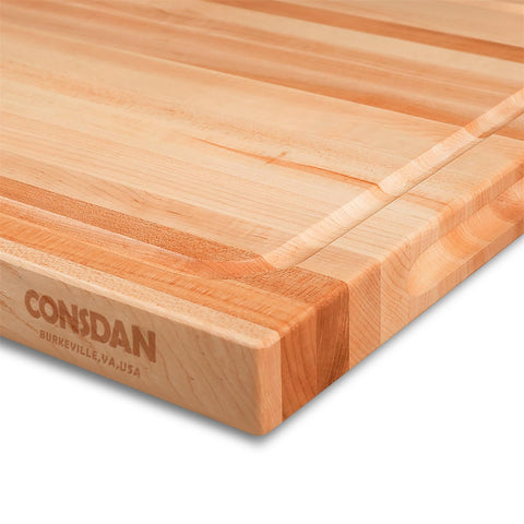 CONSDAN edge-grain surface close-up highlighting tight grain and durability.