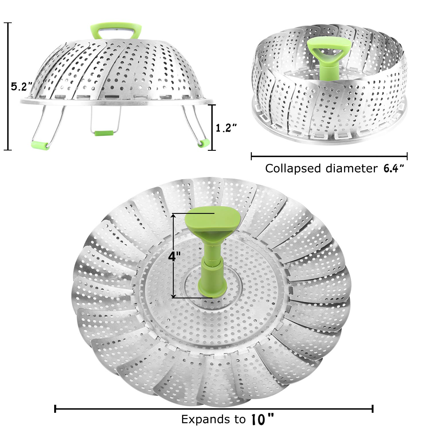 Consevisen Vegetable Steamer Basket multi functional as strainer or fruit container.