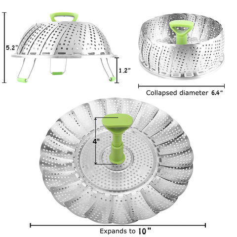Consevisen Vegetable Steamer Basket multi functional as strainer or fruit container.