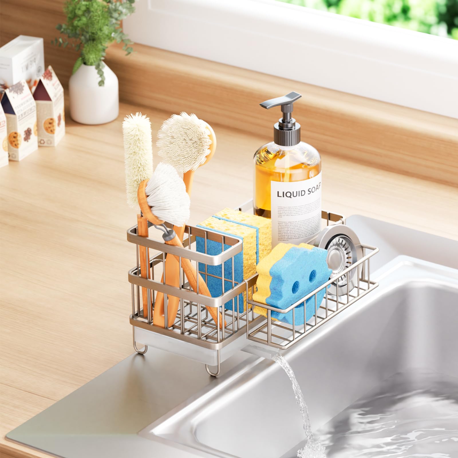 Consumest sand nickel finish adds sleek, timeless appeal to modern kitchens.