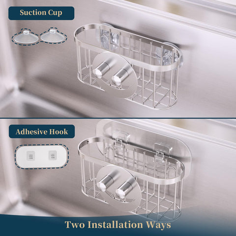 Consumest space-saving design fits many sink sizes and saves counter space.
