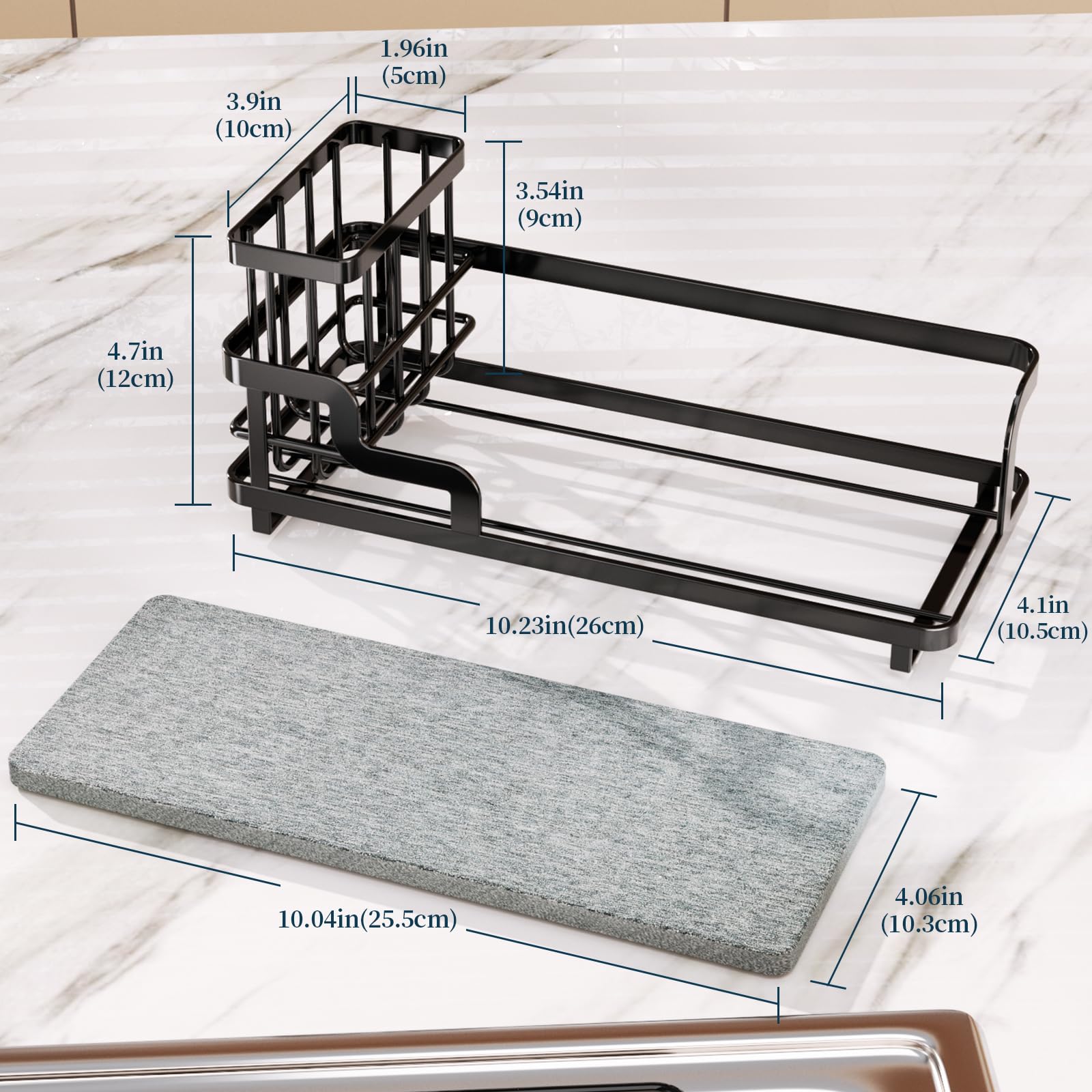 Consumest sponge holder on countertop offers versatile kitchen organization