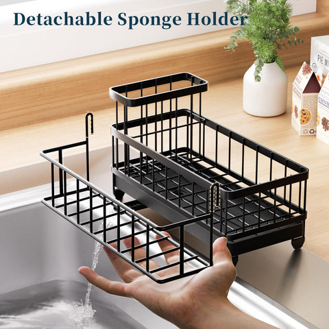Consumest sponge holder provides easy installation without tools.