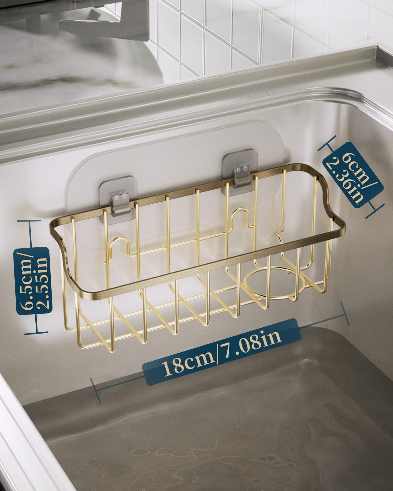 Consumest brush-storage keeps brushes tidy with sponge holder