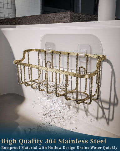 Consumest rustproof 304 stainless steel sponge holder durability