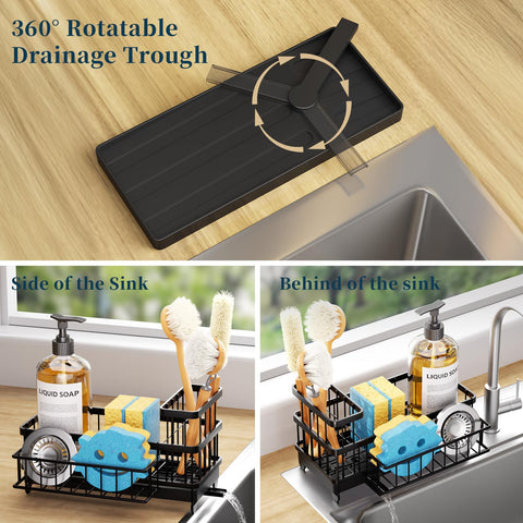 Consumest sponge holder features a stainless steel build for durability and style.