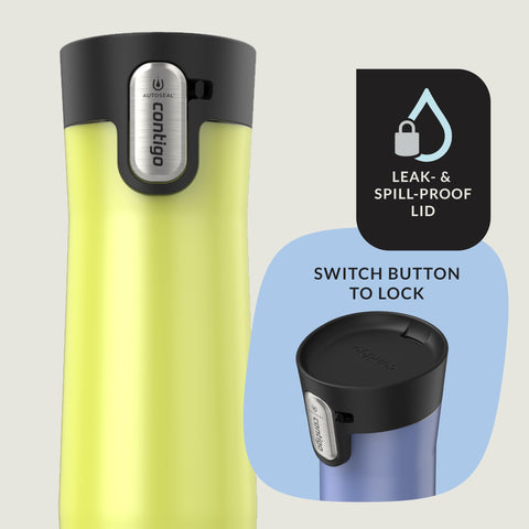 Contigo AUTOSEAL lid on West Loop for leak-proof one-handed sipping