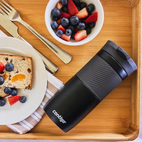 Contigo Byron lid hinge opens for thorough cleaning