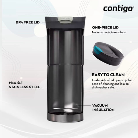 Contigo Byron Snapseal delivers thermal insulation to keep drinks at temperature