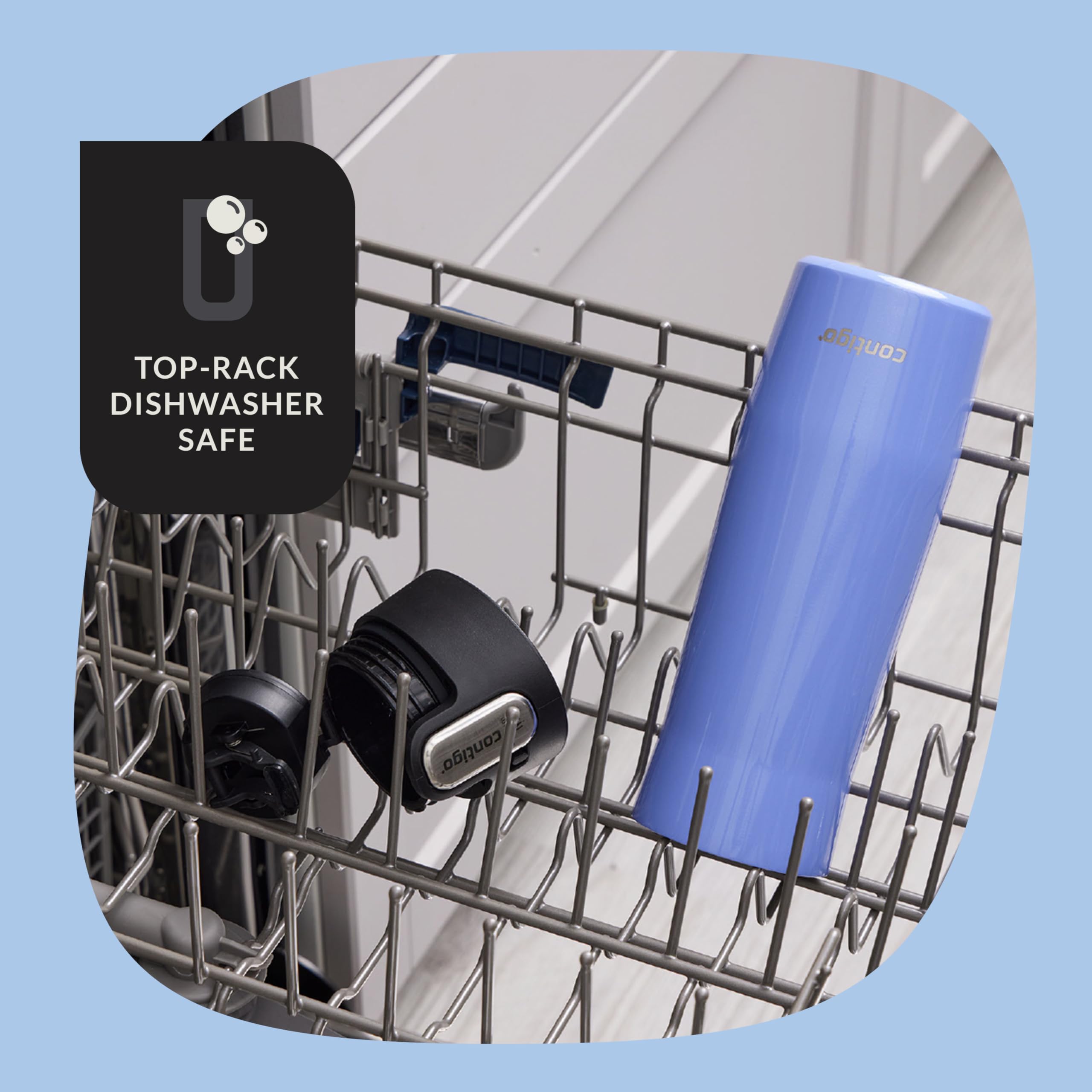 West Loop fits car cupholders for travel and daily commuting