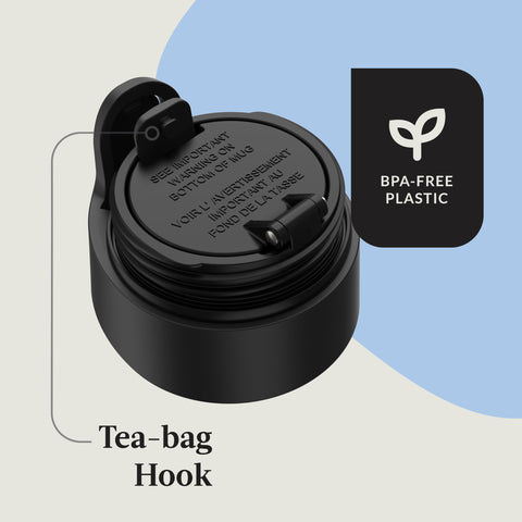 Easy-Clean Lid opens fully for thorough cleaning and dishwasher safety