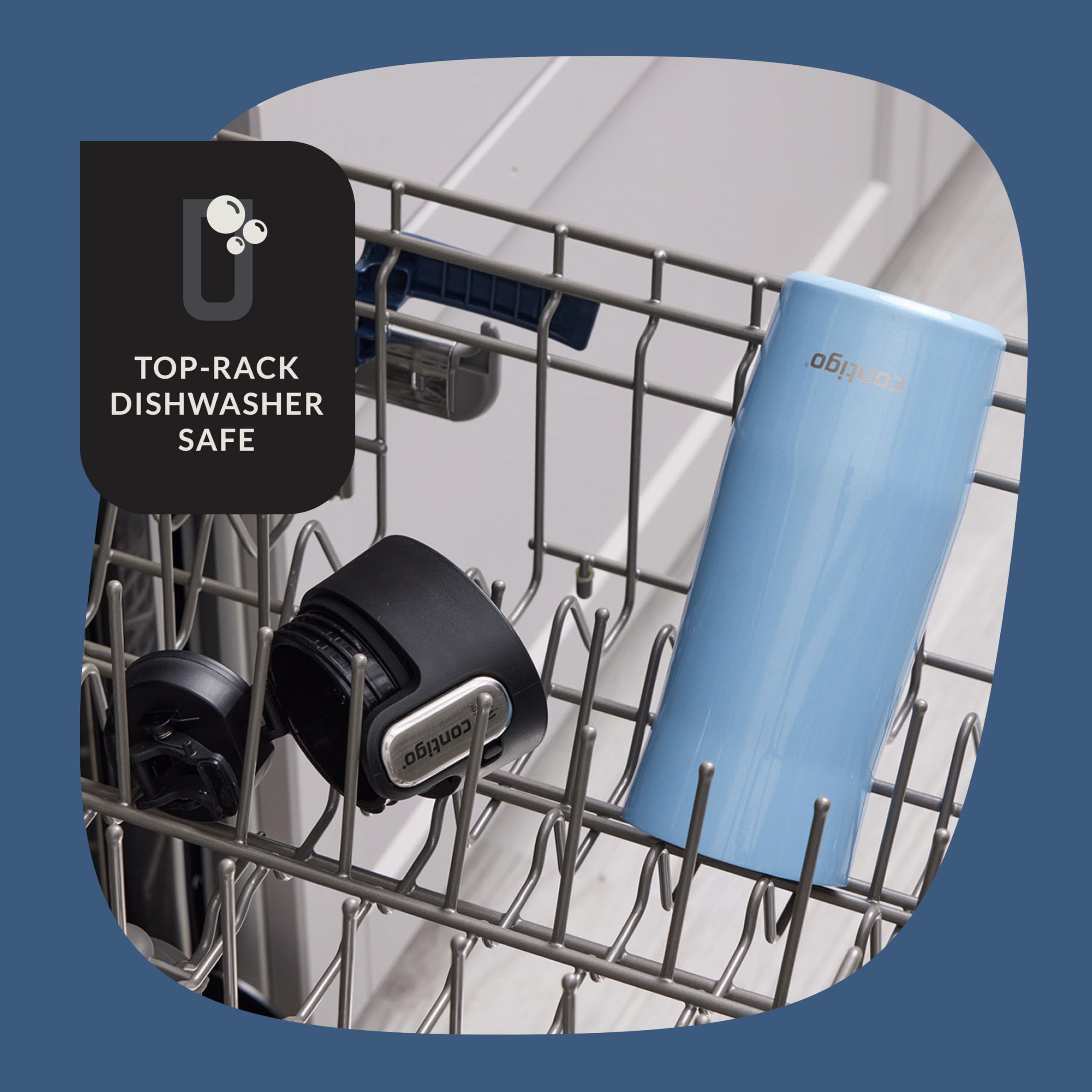 Contigo West Loop 2-pack stainless steel mugs for shared trips.