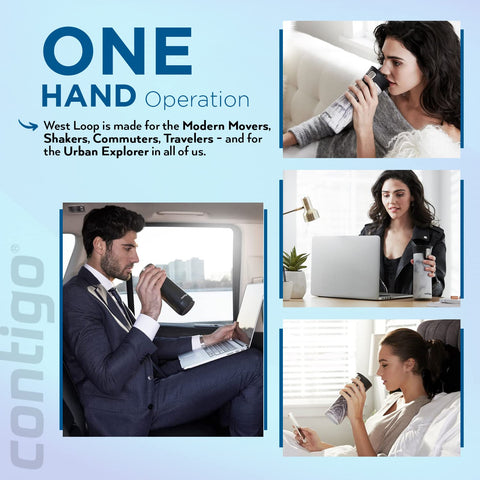 Contigo West Loop Raspberry mug packaging, ready-to-gift presentation.