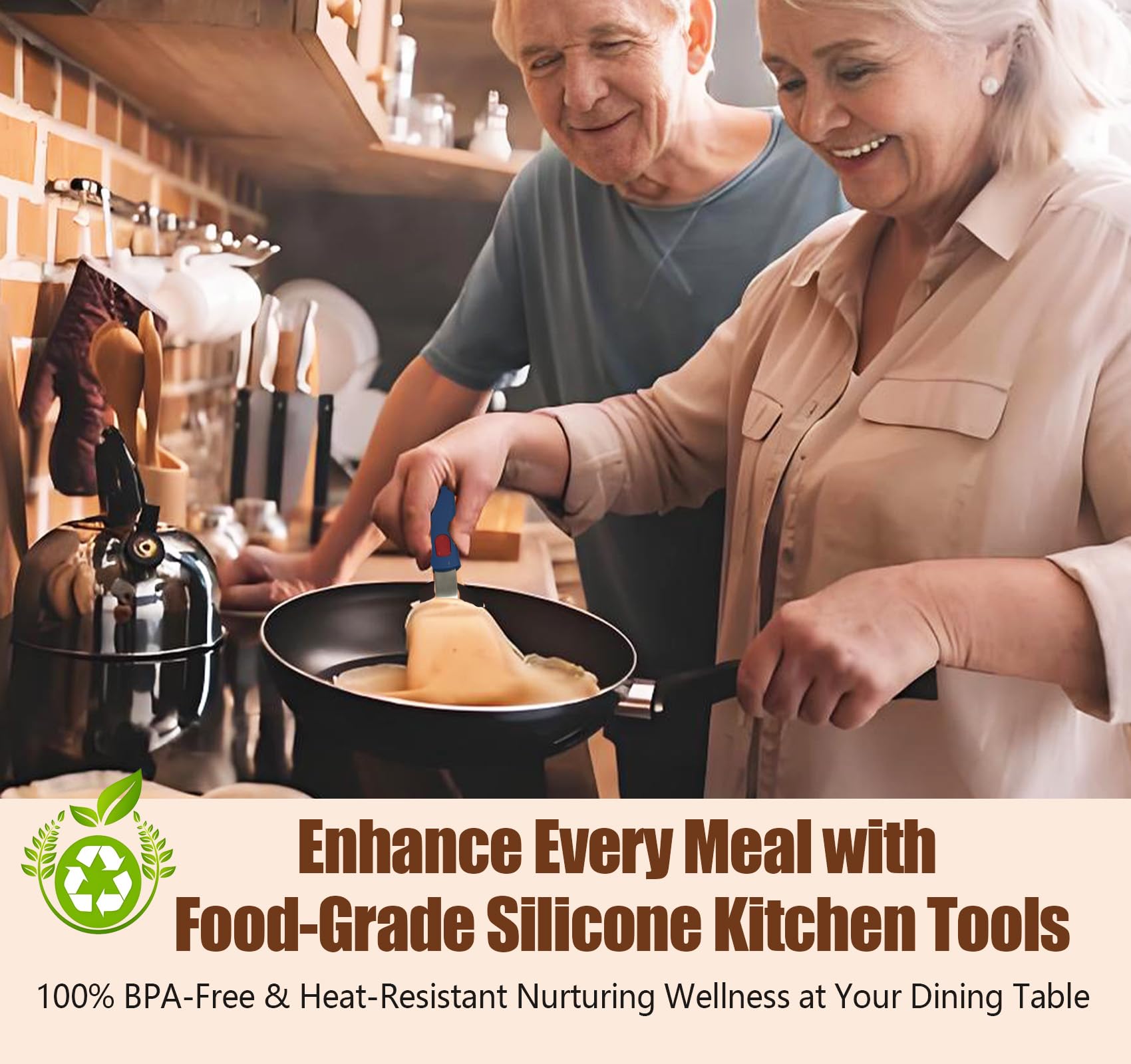 Contiup spatula with hanging hole design for easy dry storage