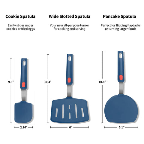 Contiup spatula head close-up, flexible and scratch-free for delicate foods