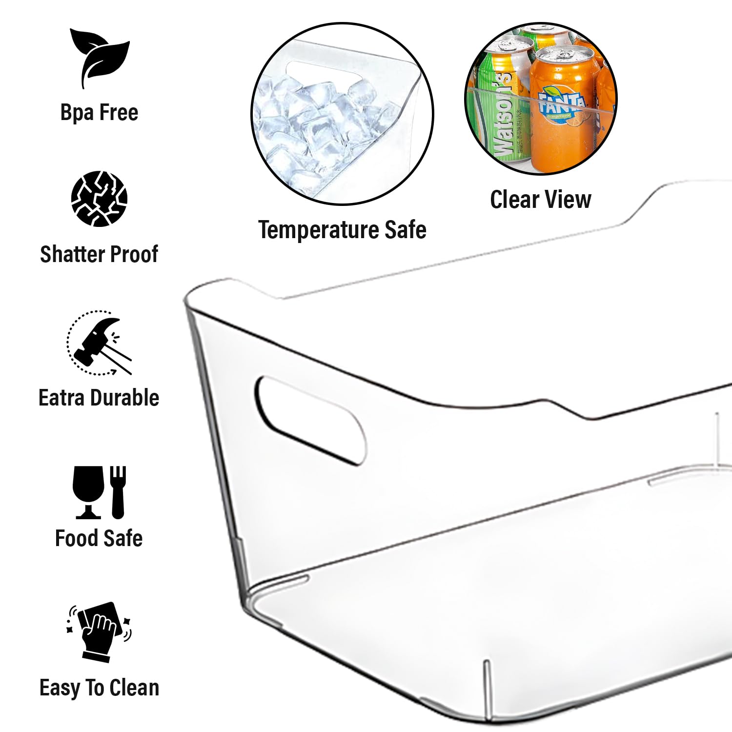 CONTROL KITCHEN bathroom storage bin offers clutter-free vanity and easy item retrieval.