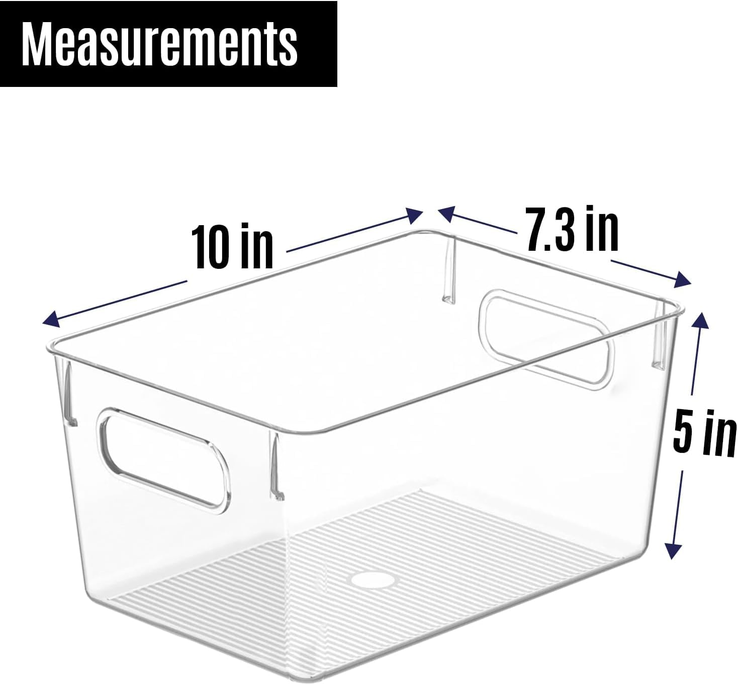 CONTROL KITCHEN BPA-free plastic bins offer durable, safe kitchen storage.