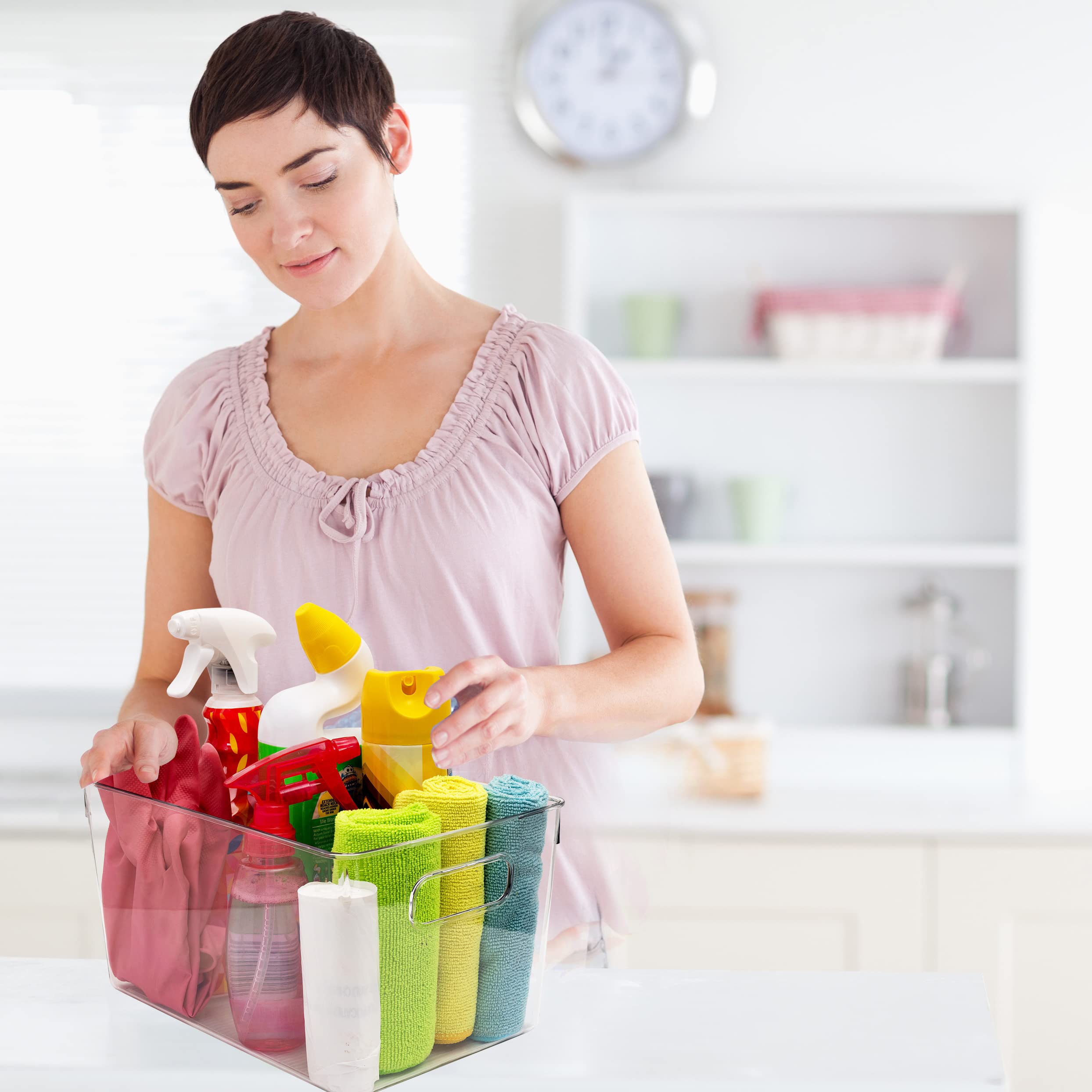 CONTROL KITCHEN cabinet organizers help tidy shelves and drawers.