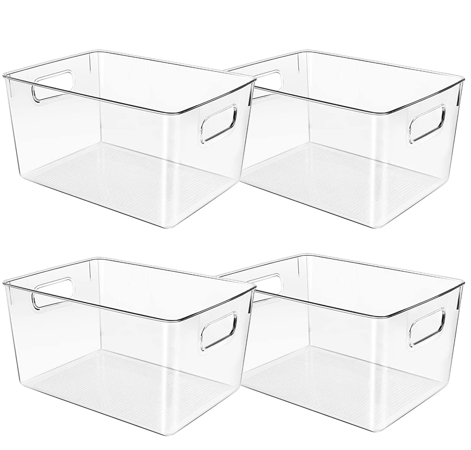  CONTROL KITCHEN clear storage bin for pantry organization, keeps snacks visible and accessible.