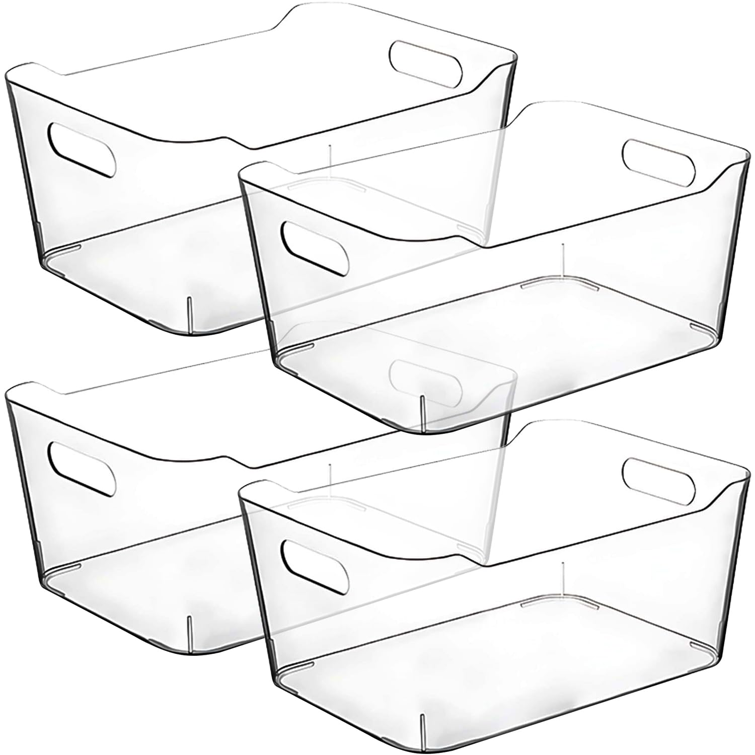 CONTROL KITCHEN clear storage bin ideal for pantry visibility and organized shelves.