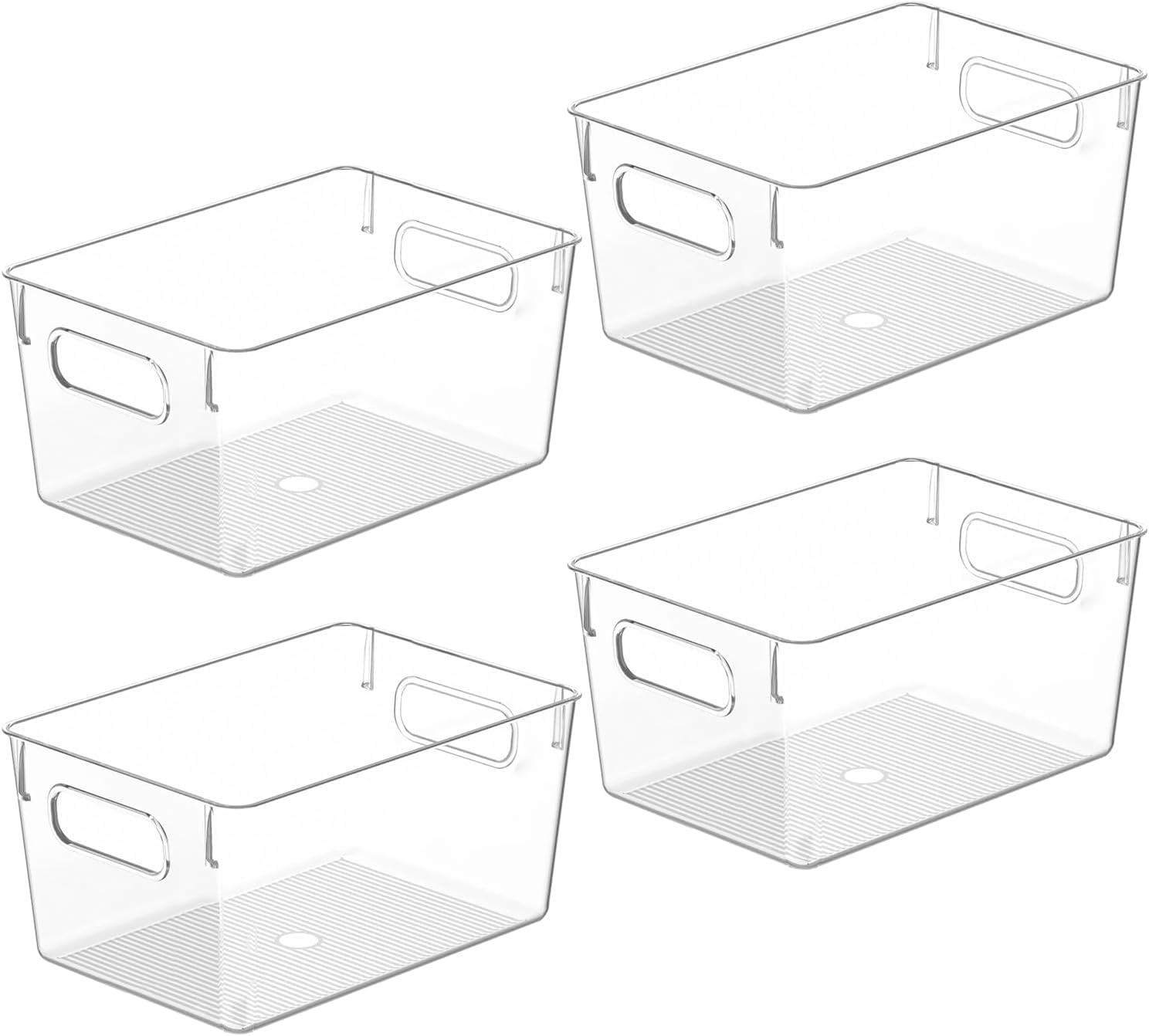 CONTROL KITCHEN clear storage bins for pantry organization and quick visibility.