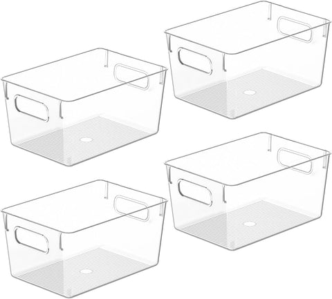 CONTROL KITCHEN clear storage bins for pantry organization and quick visibility.