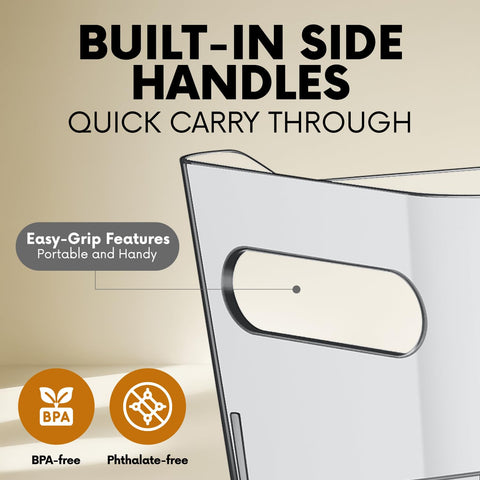 CONTROL KITCHEN fridge organizer bin helps quickly locate items in the fridge.