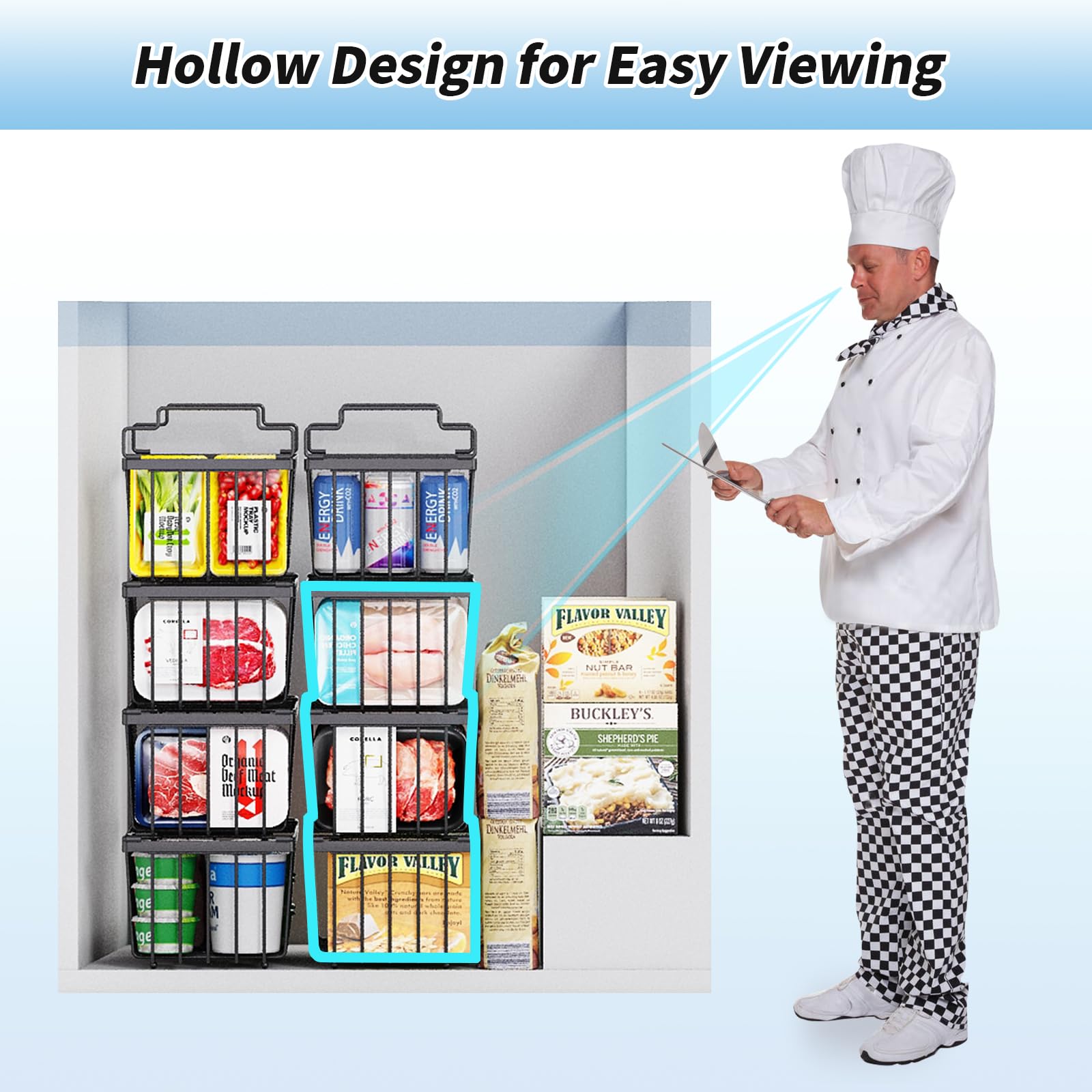 Coobest freezer bins perfect for ice cream and frozen desserts