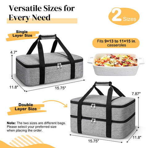 Double-layer configuration of the Coobiiya carrier expands height for larger dishes.