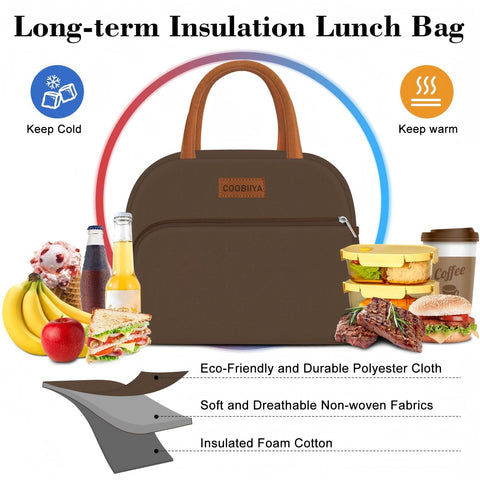 Coobiiya lunch bag in office and picnic settings for versatile use