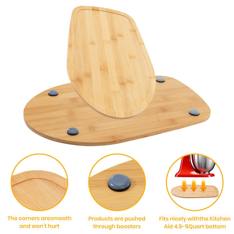 COOBL bamboo tray fits 4-4.5-qt models for easy storage and access.