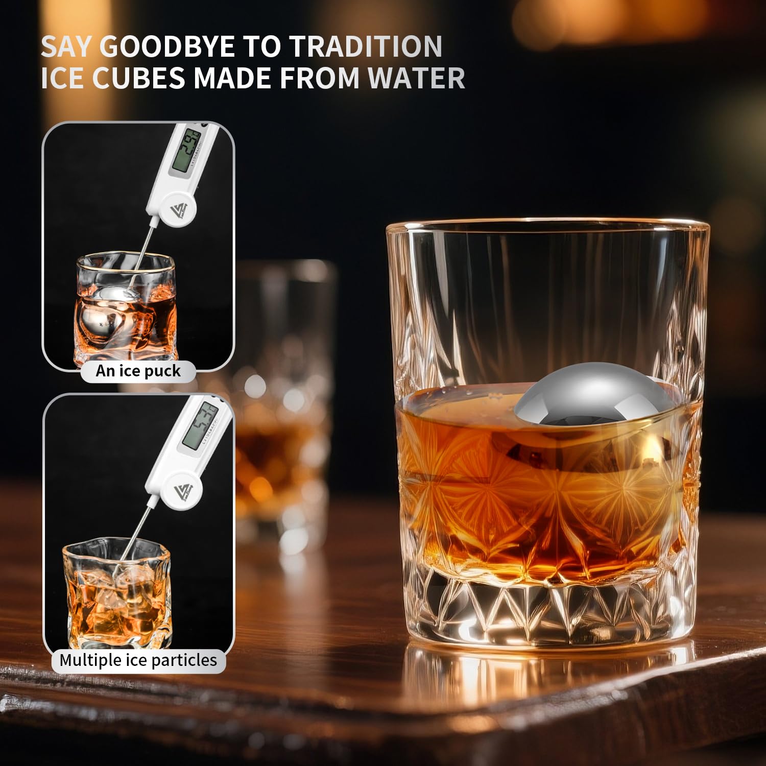 coocuture reusable ice spheres for drinks: chill without dilution