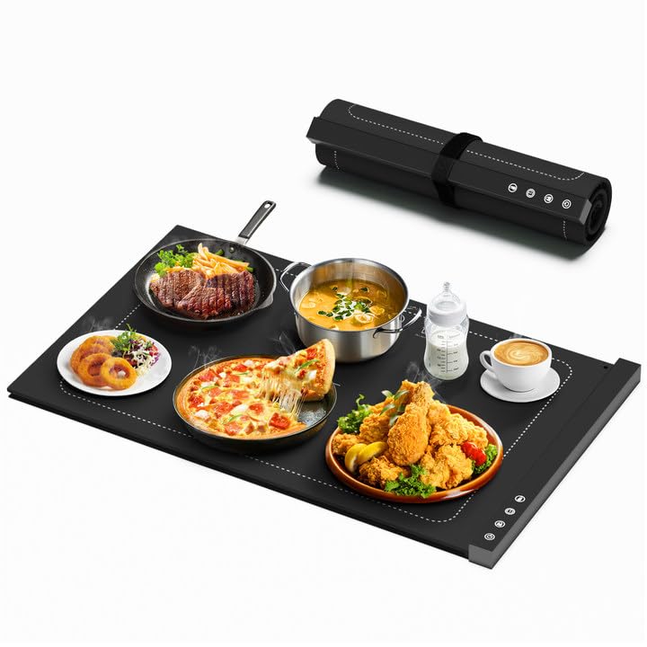 COODAM Warming Mat for Food with full-surface heat for even serving temperature.