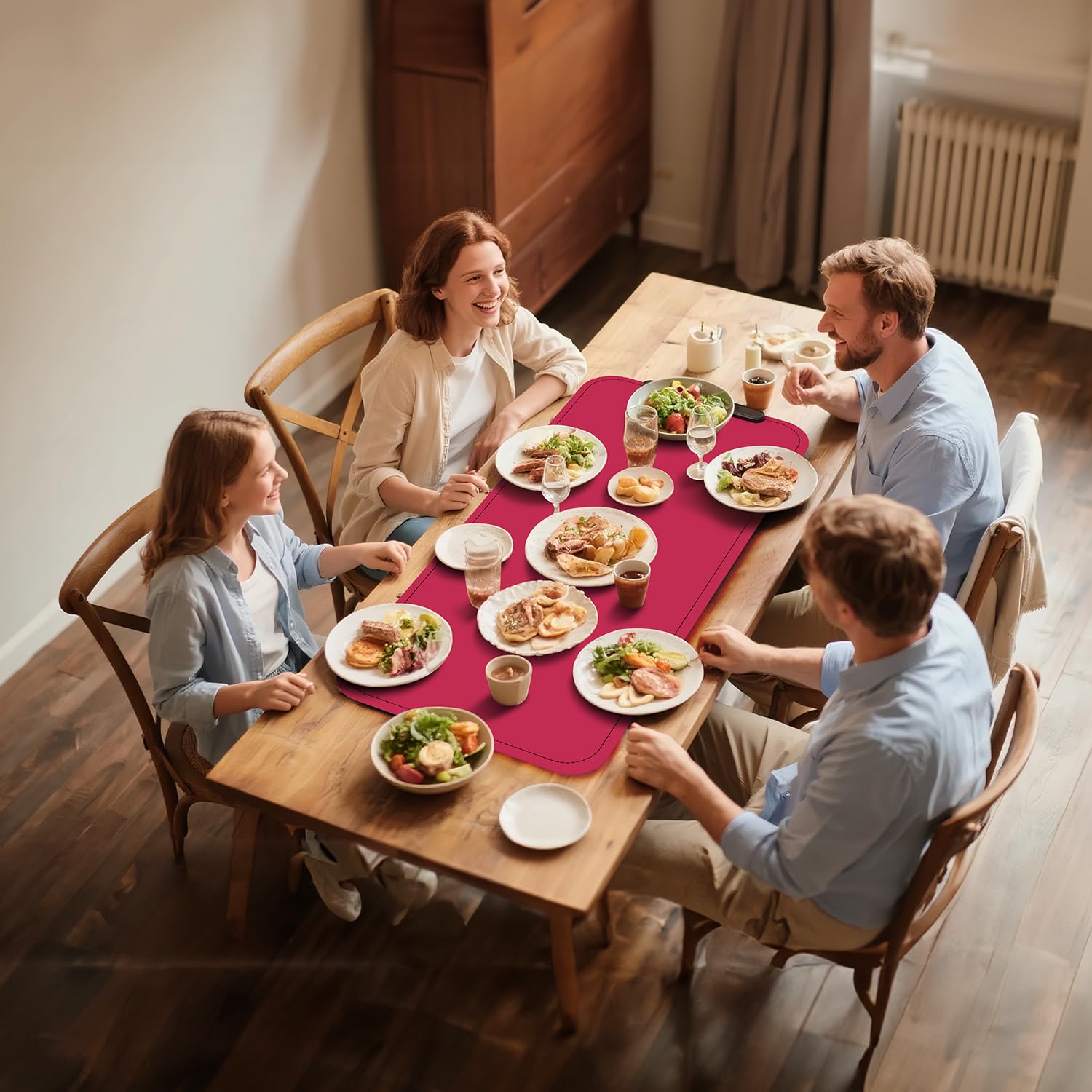 Food-grade silicone COODAM mat supports safe serving across meals